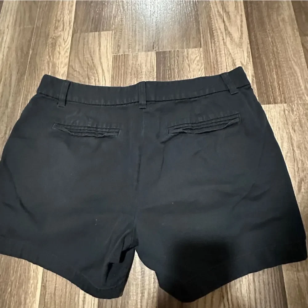J. Crew Black Flat Front Shorts size 10